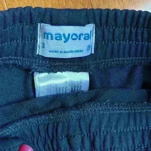 Mayoral Girls Navy Blue Circle Fringe Pull on Shorts - Picture 3 of 4